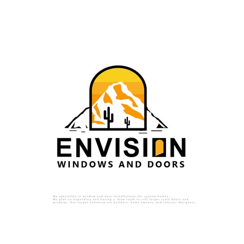 Design a modern eye-catching logo Window/Door company. Lets go! Design by designedbyjeriz▲