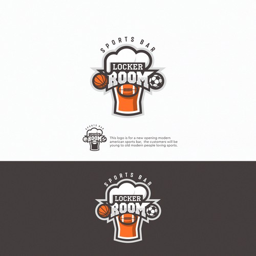 Sports Bar Logo for a new modern American Sports Bar Design by azarnov