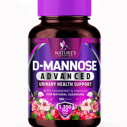 Colorful D-Mannose Design Needed for Nature's Nutrition Design réalisé par agooshe