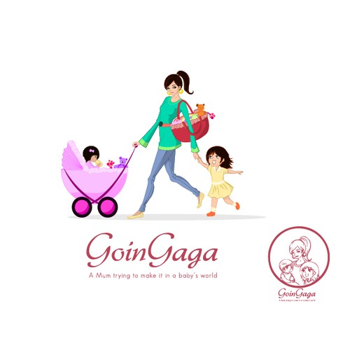 Create a fun, vibrant cartoon image for GoinGaga, get good karma (& easy money!) Design by cajva