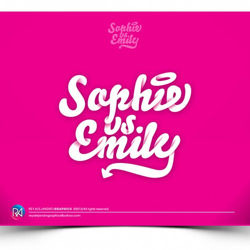 Create the next logo for Sophie VS. Emily Diseño de Rey Alejandro