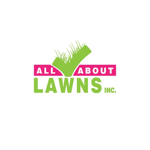 Create a logo that POPS for all about lawns inc. (fertilizer company ...