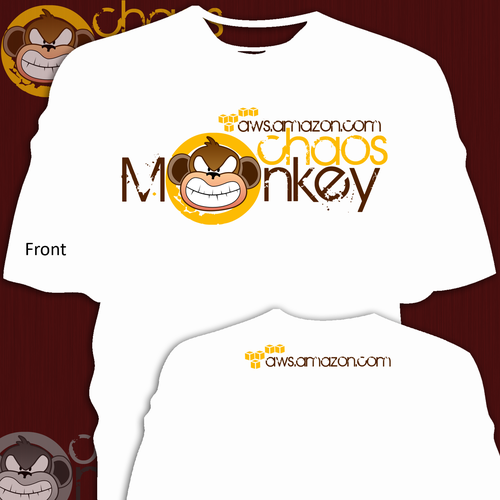 Design the Chaos Monkey T-Shirt Design by JamezD