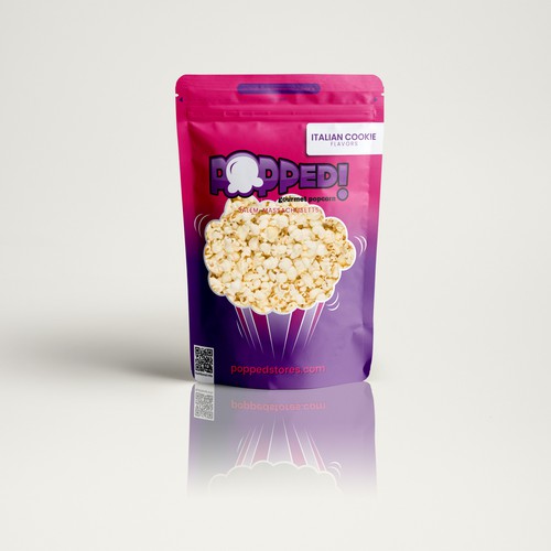 Lets make a POPPIN' popcorn bag design! Design by • ArsyaCreativisia •