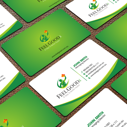 A Step To Better Health - Business card for the medical industry Design by FK_Designs