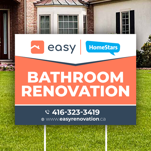 Easy Renovation Lawn Sign Design by icon89GraPhicDeSign