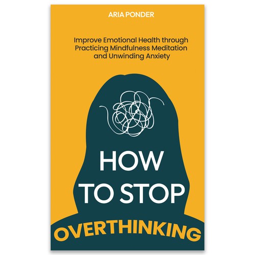 Diseño de Design a Captivating Book Cover to Stop Overthinking de Almas Furqan