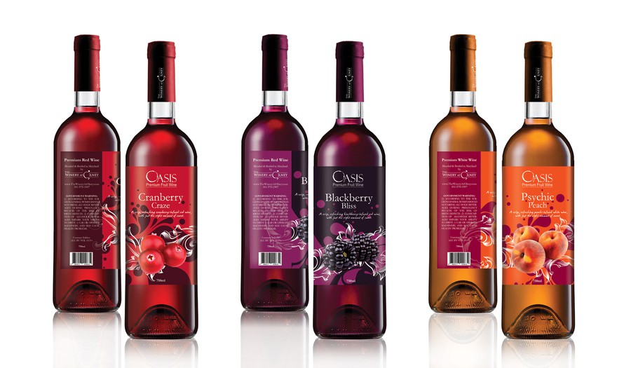 Wine Label for Premium Line of FruitInfused Wines Product label contest