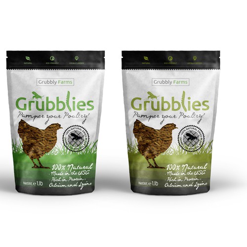 Awesome package needed for pet chicken treats! Design by Klidesign01