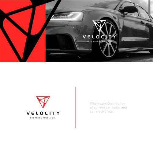 Design a sleek, sophisticated, and modern logo for Velocity Distributing, Inc. Design by artsigma