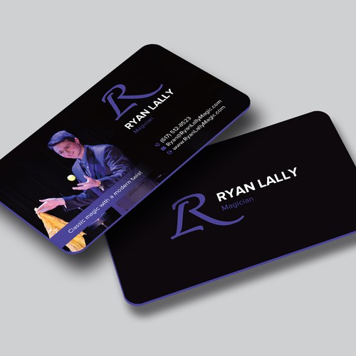 Design a magician's business card Design by Shila Rani Das