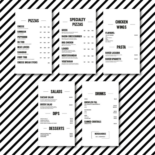 Menu Boards Ontwerp door Mad Design Republic