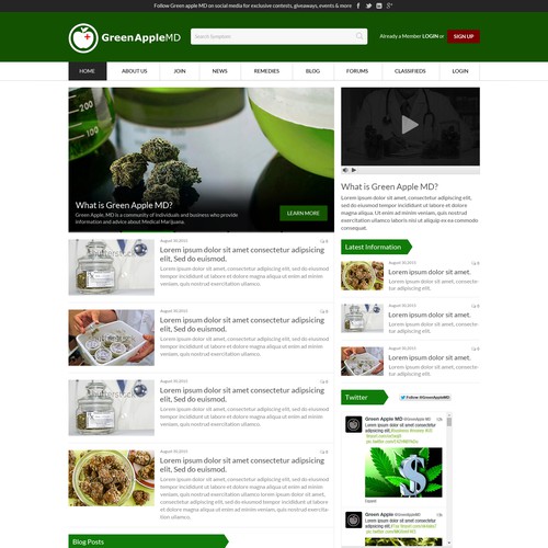 Create Green Apple MD's web design! Design by OMGuys™