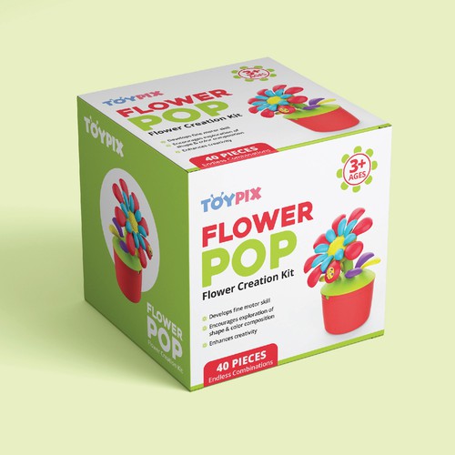 FlowerPop toy - box design Design by aashish.b