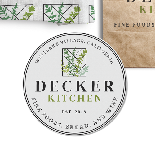 Create a rustic artisan logo for Decker Kitchen Design by EWMDesigns