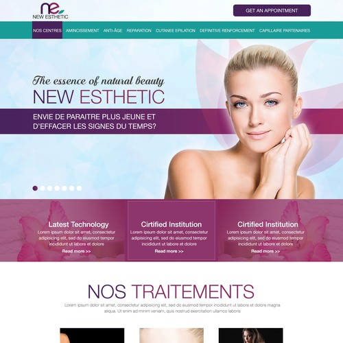 WordPress theme design contest entry by IMOXIN46