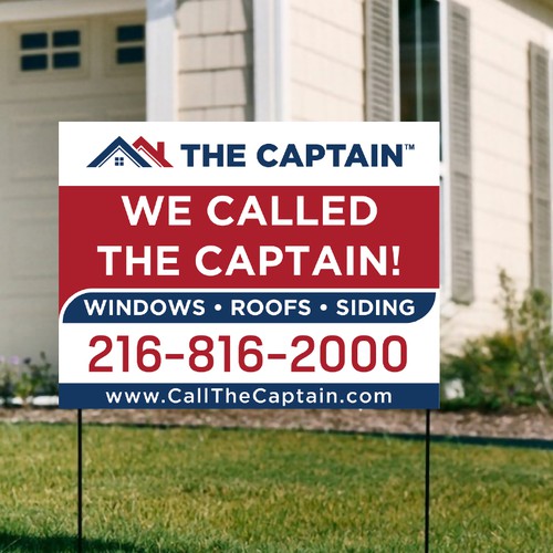 Yard Sign Design - We Called The Captain! Design von Shifat99d