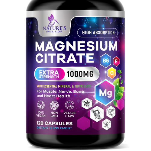 Premium Magnesium Citrate Design needed for Nature's Nutrition Design by TUNSAY