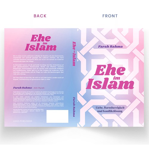 "Modern Islamic Book Cover Design – Marriage, Love & Faith" winning PowerPoint template