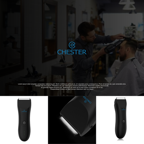 Modern logo for men grooming products Design by CH_ART