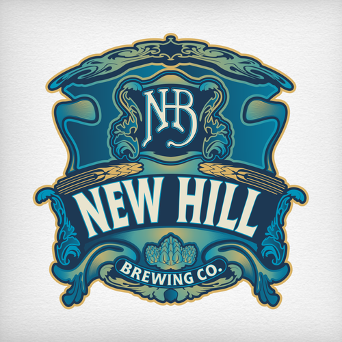 Blend sophistication with edge to create attention grabbing logo for New Hill Brewing Co. Design by DataDesign99d