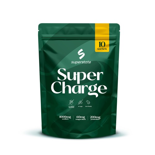 Packaging Design for a clean electrolyte supplement Design by sougatacreative