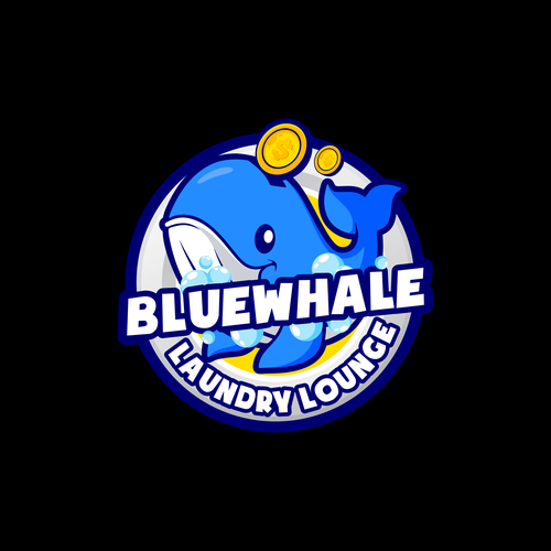 Unleash Your Creativity, Logo Design for "Blue Whale Laundry Lounge" Design by asmui11