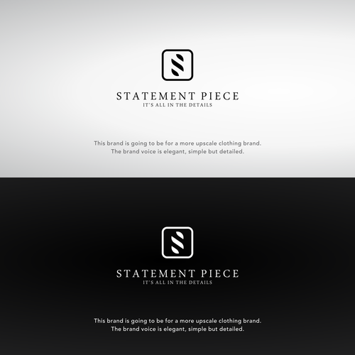 Design a logo for the clothing brand "Statement Piece". It's all in the details. Design by Vanza™
