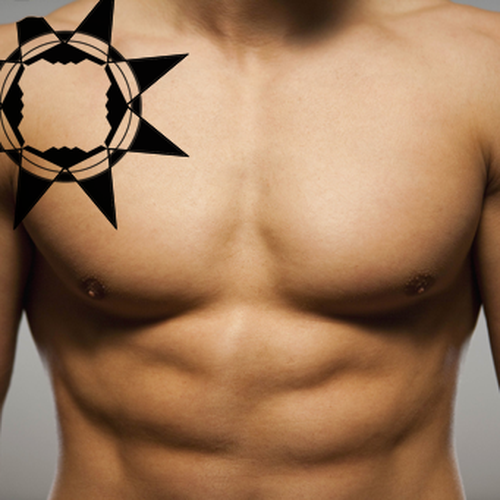 Tattoo with Stealth Bomber Design by 5291