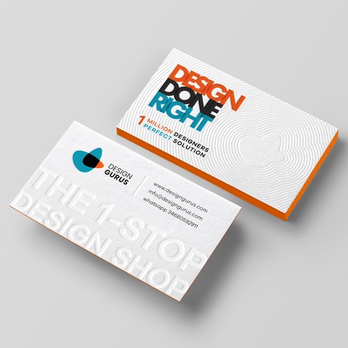 Business Card for DesignGurus.com Design réalisé par Birendra Chandra Das