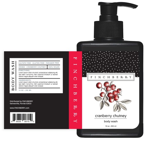 Create body wash label for large bath and body company Design by HollyMcA