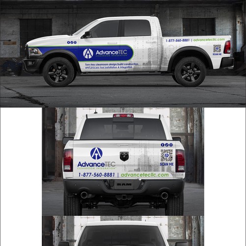 Design a Cutting-Edge, Classy Truck Wrap for AdvanceTEC – Highlighting Innovative Technology Design by dnite
