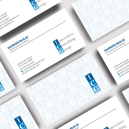 ICG Business Cards Design by Shila Rani Das