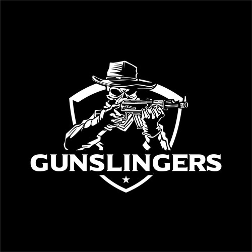 Retail logo for "Gunslingers" Design by Hadeboga Studio