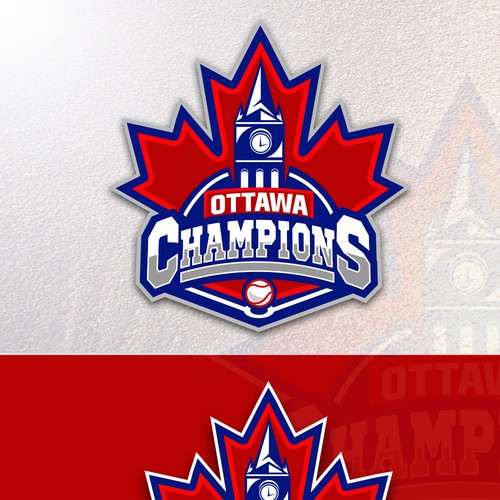 Design Ottawa Champions Baseball Club Logo di Hugor1