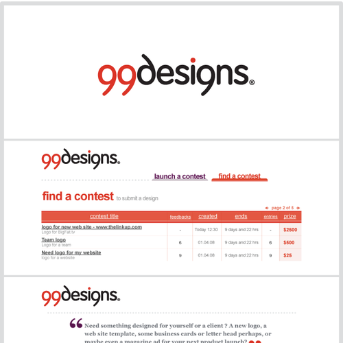 Logo for 99designs Design by designabot