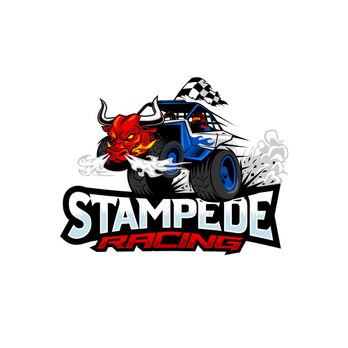 Stampede Racing Logo Diseño de rifzdesign