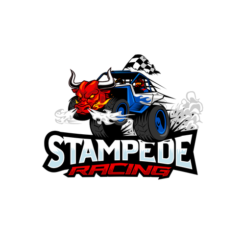 Stampede Racing Logo Design by rifzdesign