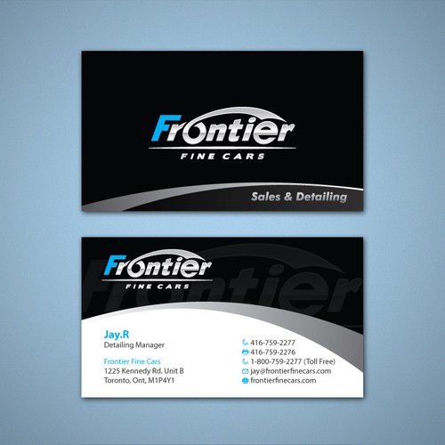 Create the next stationery for Frontier Fine Cars Diseño de Tcmenk