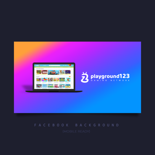 Facebook cover for a free games website-ontwerp door k r a m s t e r