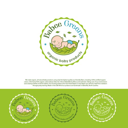 Logo Design for a Unique Organic Baby Products Company (Babee Greens) Design by AdryQ