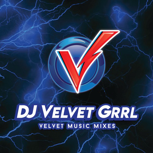 Diseño de Help elevate my DJ brand! David Bowie inspired DJ Velvet Grrl wants your creative skill to help her take off! de Higher Graphics