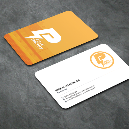 Modern Business Card Design for Electric Energy and Solar Company Design by Fytch