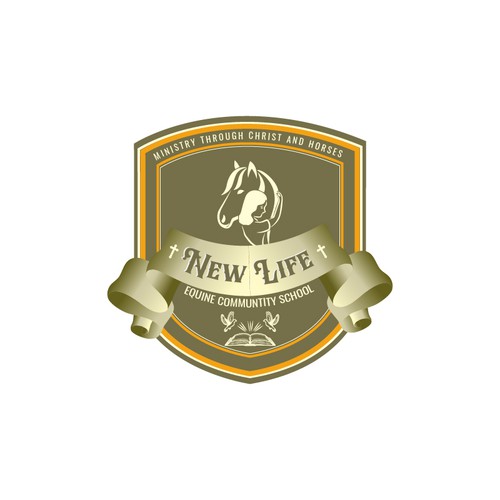 Equine Ministry School Logo Diseño de The Design Duck