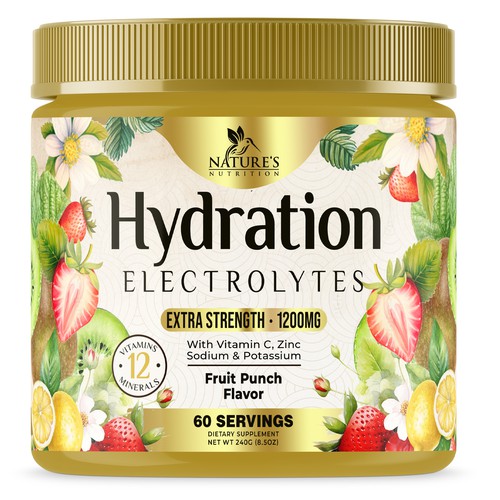 Hydration Electrolytes Design Needed for Nature's Nutrition Design by UnderTheSea™