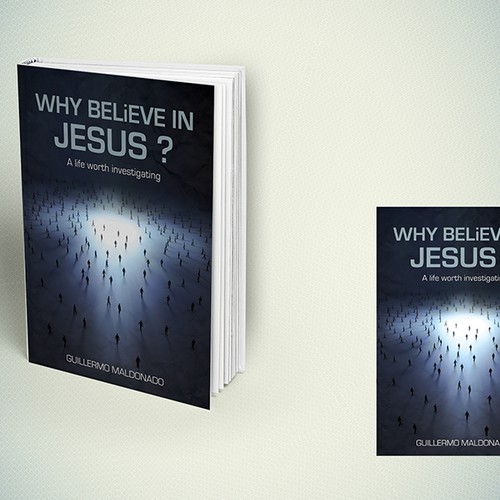 Create a conversation starter book cover for a renown author Design by Sam.Bz