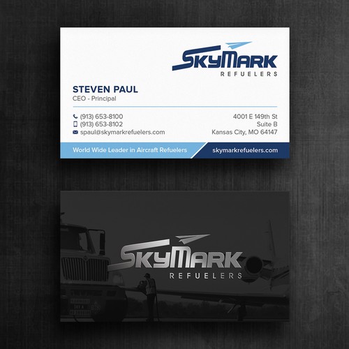 Need business card redesign for Aircraft Truck Fueling company Design by Felix SH
