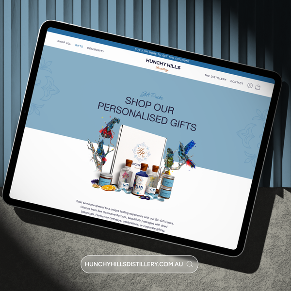 Hunchy Hills Distillery Shopify Development: Female led distillery, breaking the stereotype