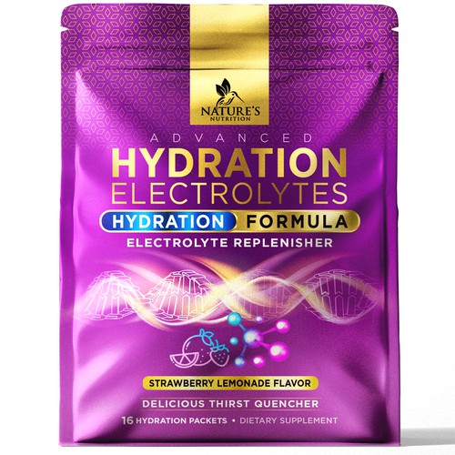 Refreshing Hydration Electrolytes Design Needed for Nature's Nutrition Design by agooshe