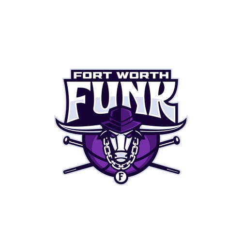 Basketball Logo for Team 'Fort Worth Funk' - Your Winning Logo Featured on Major Sports Network Design by ononapa